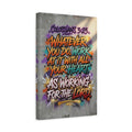 Colossians 3:23 Graffiti Canvas — "Whatever You Do, Work at It With All Your Heart"